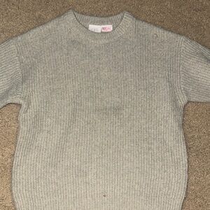 Zara Men’s Heather Gray Crewneck Knit Sweater
